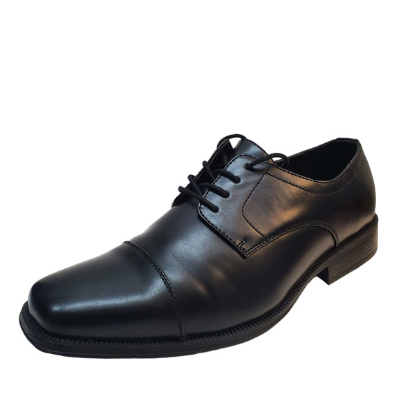 New Alfani Men's Quincy Cap Toe Oxfords Shoes 12W Black - Picture 1 of 6